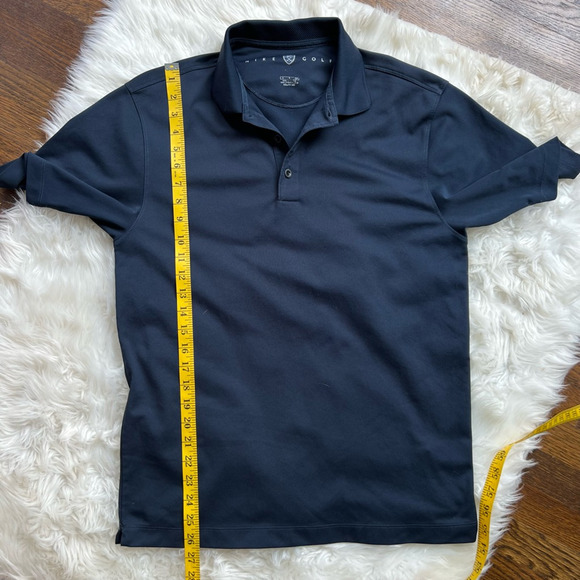 Nike Golf Mens Polo Shirt Blue Short Sleeve Pullover Collar Logo Small - Picture 4 of 5